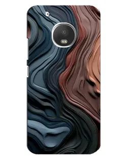 Чехол для Motorola MOTO G5 с картинкой «Цветные волны каньона»