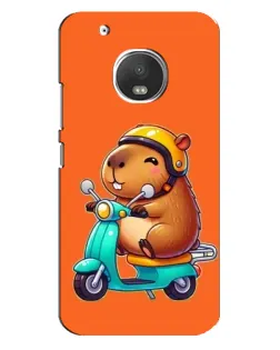 Чехол для Motorola MOTO G5 с картинкой «Капибара на скутере» Чехол для Motorola MOTO G5 с картинкой «Капибара на скутере»