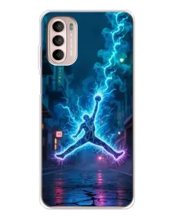 Чехол для Motorola MOTO G52 с картинкой «Jordan Gold Jumpman»