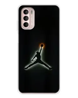 Чехол для Motorola MOTO G52 с картинкой «Jordan Gradient Logo»