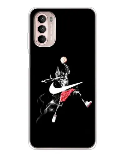 Чехол для Motorola MOTO G52 с картинкой «Jordan Jumpman»