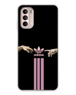 Чехол для Motorola MOTO G52 с картинкой «Adidas Hands»