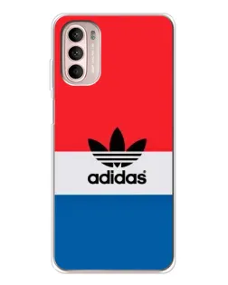 Чехол для Motorola MOTO G52 с картинкой «Ретро блоки Adidas»