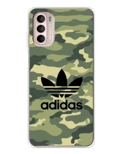 Чехол для Motorola MOTO G52 с картинкой «Милитари стиль Adidas»