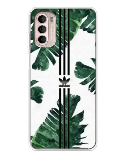 Чехол для Motorola MOTO G52 с картинкой «Пальмовые листья адидас» Чехол для Motorola MOTO G52 с картинкой «Пальмовые листья адидас»