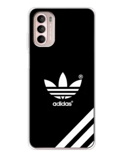 Чехол для Motorola MOTO G52 с картинкой «Adidas с диагональными полосами»