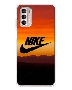 Чехол для Motorola MOTO G52 с картинкой «Nike — вечерний горизонт»