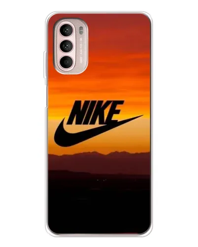 Чехол для Motorola MOTO G52 с картинкой «Nike — вечерний горизонт»
