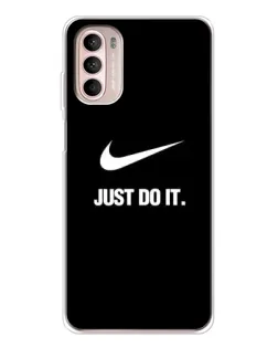 Чехол для Motorola MOTO G52 с картинкой «Классический принт Nike»