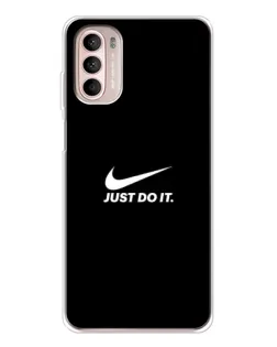 Чехол для Motorola MOTO G52 с картинкой «Минимализм от Nike»