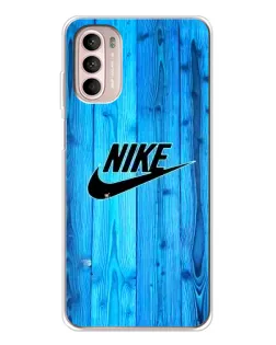 Чехол для Motorola MOTO G52 с картинкой «Голубое дерево Nike»