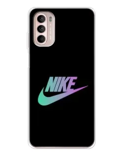 Чехол для Motorola MOTO G52 с картинкой «Nike — городская ночь»