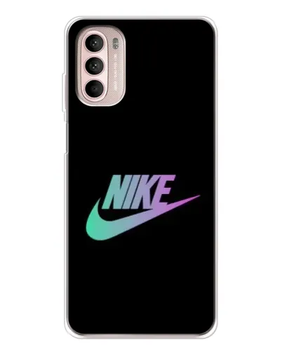 Чехол для Motorola MOTO G52 с картинкой «Nike — городская ночь»
