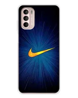 Чехол для Motorola MOTO G52 с картинкой «Синий пульс Nike» Чехол для Motorola MOTO G52 с картинкой «Синий пульс Nike»
