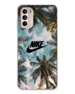 Чехол для Motorola MOTO G52 с картинкой «Тропический принт Nike» Чехол для Motorola MOTO G52 с картинкой «Тропический принт Nike»