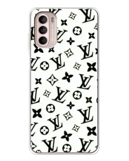 Чехол для Motorola MOTO G52 с картинкой «Монохромный хаос LV»