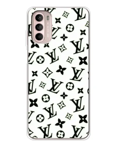 Чехол для Motorola MOTO G52 с картинкой «Монохромный хаос LV» Чехол для Motorola MOTO G52 с картинкой «Монохромный хаос LV»