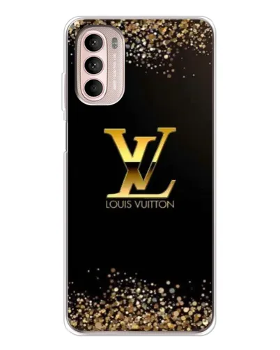 Чехол для Motorola MOTO G52 с картинкой «LV — золотые искры» Чехол для Motorola MOTO G52 с картинкой «LV — золотые искры»