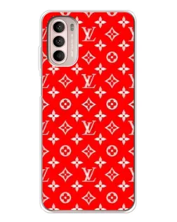 Чехол для Motorola MOTO G52 с картинкой «Яркий паттерн LV»