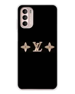 Чехол для Motorola MOTO G52 с картинкой «Louis Vuitton — минимализм»