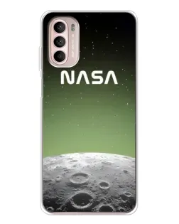 Чехол для Motorola MOTO G52 с картинкой «NASA — лунный градиент»