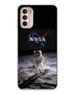 Чехол для Motorola MOTO G52 с картинкой «Астронавт на Луне»