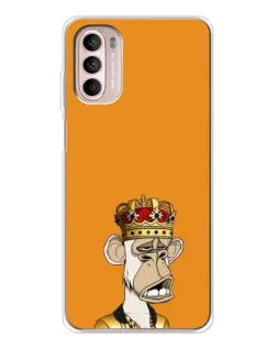 Чехол для Motorola MOTO G52 с картинкой «Золотая обезьяна Bored Ape»