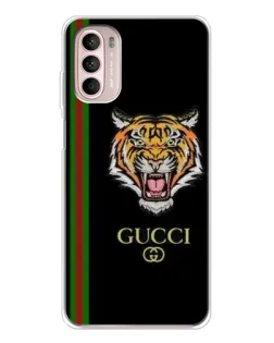 Чехол для Motorola MOTO G52 с картинкой «Тигр Gucci»