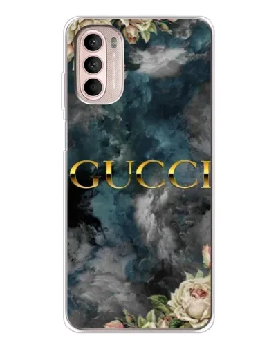 Чехол для Motorola MOTO G52 с картинкой «Абстрактные цветы Gucci» Чехол для Motorola MOTO G52 с картинкой «Абстрактные цветы Gucci»