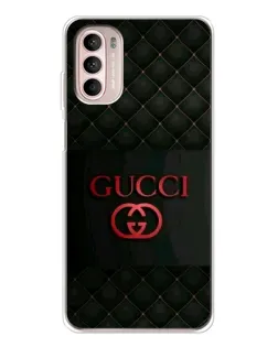 Чехол для Motorola MOTO G52 с картинкой «Gucci — стеганый черный»