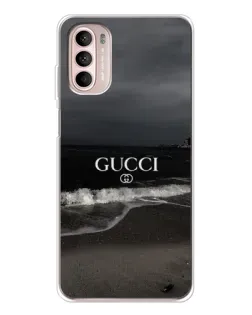 Чехол для Motorola MOTO G52 с картинкой «Gucci — морской прибой»