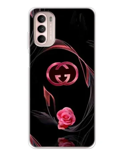 Чехол для Motorola MOTO G52 с картинкой «Gucci — неоновая роза» Чехол для Motorola MOTO G52 с картинкой «Gucci — неоновая роза»