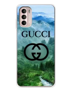 Чехол для Motorola MOTO G52 с картинкой «Gucci — горный пейзаж»