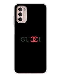 Чехол для Motorola MOTO G52 с картинкой «Gucci — красный градиент»