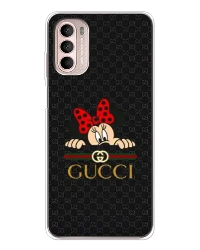 Чехол для Motorola MOTO G52 с картинкой «Минни Маус Gucci — черный» Чехол для Motorola MOTO G52 с картинкой «Минни Маус Gucci — черный»
