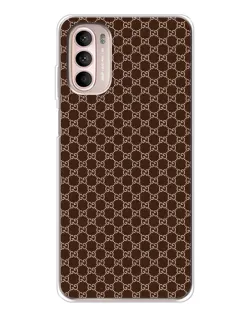 Чохол для Motorola MOTO G52 з картинкою «Gucci — шоколадна сітка» Чохол для Motorola MOTO G52 з картинкою «Gucci — шоколадна сітка»