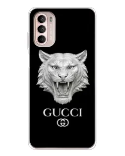 Чохол для Motorola MOTO G52 з картинкою «Gucci — срібний лев» Чохол для Motorola MOTO G52 з картинкою «Gucci — срібний лев»