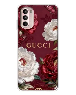 Чохол для Motorola MOTO G52 з картинкою «Gucci — бордові троянди» Чохол для Motorola MOTO G52 з картинкою «Gucci — бордові троянди»