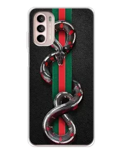 Чохол для Motorola MOTO G52 з картинкою «Gucci — змія на смузі» Чохол для Motorola MOTO G52 з картинкою «Gucci — змія на смузі»