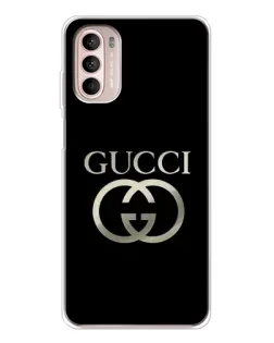 Чохол для Motorola MOTO G52 з картинкою «Gucci — золото на чорному» Чохол для Motorola MOTO G52 з картинкою «Gucci — золото на чорному»