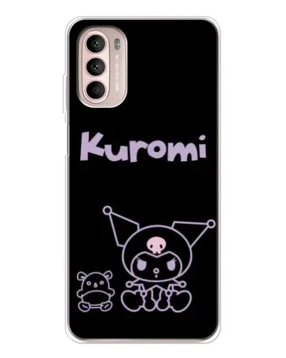 Чехол для Motorola MOTO G52 с картинкой «Kuromi — черный минимализм» Чехол для Motorola MOTO G52 с картинкой «Kuromi — черный минимализм»
