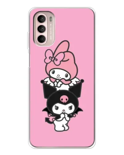 Чехол для Motorola MOTO G52 с картинкой «My Melody и Kuromi» Чехол для Motorola MOTO G52 с картинкой «My Melody и Kuromi»
