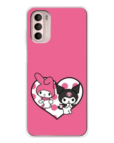 Чехол для Motorola MOTO G52 с картинкой «Kuromi и My Melody» Чехол для Motorola MOTO G52 с картинкой «Kuromi и My Melody»