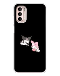 Чехол для Motorola MOTO G52 с картинкой «My Melody и Kuromi»