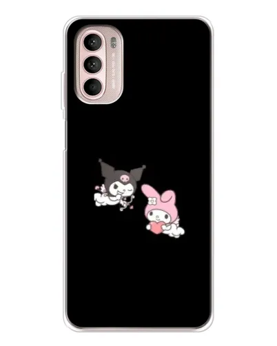 Чехол для Motorola MOTO G52 с картинкой «My Melody и Kuromi» Чехол для Motorola MOTO G52 с картинкой «My Melody и Kuromi»