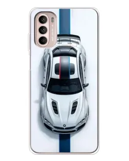 Чехол для Motorola MOTO G52 с картинкой «Вид сверху — BMW M»