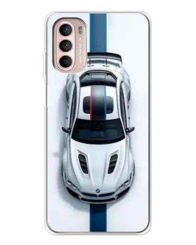 Чехол для Motorola MOTO G52 с картинкой «Вид сверху — BMW M»