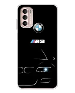 Чехол для Motorola MOTO G52 с картинкой «Минималистичный принт BMW M3»