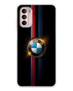Чехол для Motorola MOTO G52 с картинкой «BMW M-Power неон»
