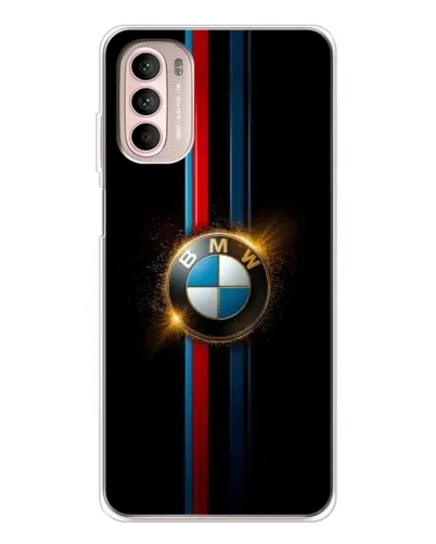 Чехол для Motorola MOTO G52 с картинкой «BMW M-Power неон»